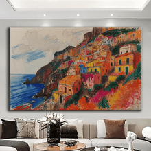Load image into Gallery viewer, Stretched canvas wall art print – Canvas Wall Art Painting Mountains and Prairies MP017 – Small – 30x20 in (75x50 cm) – Iloski Art LLC