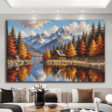Load image into Gallery viewer, Stretched canvas wall art print – Canvas Wall Art Painting Mountains and Prairies MP021 – Small – 30x20 in (75x50 cm) – Iloski Art LLC