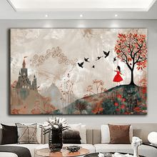 Load image into Gallery viewer, Stretched canvas wall art print – Canvas Wall Art Painting Mountains and Prairies MP025 – Small – 30x20 in (75x50 cm) – Iloski Art LLC