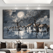 Load image into Gallery viewer, Stretched canvas wall art print – Canvas Wall Art Painting Mountains and Prairies MP010 – Small – 30x20 in (75x50 cm) – Iloski Art LLC