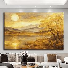 Load image into Gallery viewer, Stretched canvas wall art print – Canvas Wall Art Painting Mountains and Prairies MP077 – Small – 30x20 in (75x50 cm) – Iloski Art LLC
