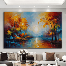 Load image into Gallery viewer, Stretched canvas wall art print – Canvas Wall Art Painting Mountains and Prairies MP079 – Small – 30x20 in (75x50 cm) – Iloski Art LLC