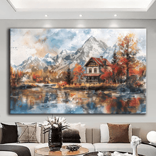 Load image into Gallery viewer, Stretched canvas wall art print – Canvas Wall Art Painting Mountains and Prairies MP094 – Small – 30x20 in (75x50 cm) – Iloski Art LLC