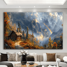 Load image into Gallery viewer, Stretched canvas wall art print – Canvas Wall Art Painting Mountains and Prairies MP102 – Small – 30x20 in (75x50 cm) – Iloski Art LLC