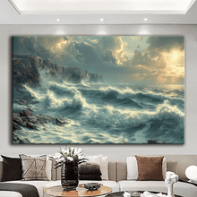 Load image into Gallery viewer, Stretched canvas wall art print – Canvas Wall Art Painting Mountains and Prairies MP106 – Small – 30x20 in (75x50 cm) – Iloski Art LLC