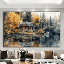 Load image into Gallery viewer, Stretched canvas wall art print – Canvas Wall Art Painting Mountains and Prairies MP107 – Small – 30x20 in (75x50 cm) – Iloski Art LLC
