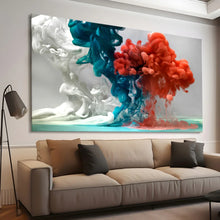 Load image into Gallery viewer, Stretched canvas wall art print – Canvas Wall Art Abstract Colorful Smoke ABST0001 – Small – 30x20 in (75x50 cm) – Iloski Art LLC