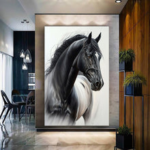 Load image into Gallery viewer, Stretched canvas wall art print – Canvas Wall Art Painting Horses HR011 – Small – 20x30 in (50x75 cm) – Iloski Art LLC