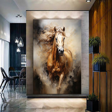 Load image into Gallery viewer, Stretched canvas wall art print – Canvas Wall Art Painting Horses HR047 – Small – 20x30 in (50x75 cm) – Iloski Art LLC