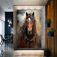 Load image into Gallery viewer, Stretched canvas wall art print – Canvas Wall Art Painting Horses HR049 – Small – 20x30 in (50x75 cm) – Iloski Art LLC