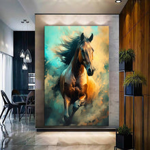 Load image into Gallery viewer, Stretched canvas wall art print – Canvas Wall Art Painting Horses HR061 – Small – 20x30 in (50x75 cm) – Iloski Art LLC