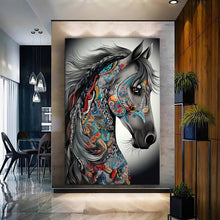 Load image into Gallery viewer, Stretched canvas wall art print – Canvas Wall Art Painting Horses HR064 – Small – 20x30 in (50x75 cm) – Iloski Art LLC