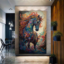 Load image into Gallery viewer, Stretched canvas wall art print – Canvas Wall Art Painting Horses HR083 – Small – 20x30 in (50x75 cm) – Iloski Art LLC
