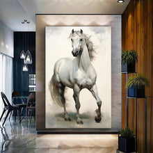Load image into Gallery viewer, Stretched canvas wall art print – Canvas Wall Art Painting Horses HR102 – Small – 20x30 in (50x75 cm) – Iloski Art LLC