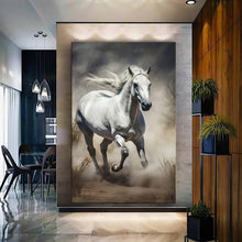 Load image into Gallery viewer, Stretched canvas wall art print – Canvas Wall Art Painting Horses HR103 – Small – 20x30 in (50x75 cm) – Iloski Art LLC