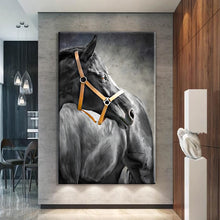 Load image into Gallery viewer, Canvas printed painting, not framed, rolled in tube, subject animal, horsses.