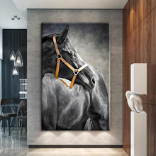 Load image into Gallery viewer, Stretched canvas wall art print – Canvas Wall Art Painting Horses HR292 – Small – 20x30 in (50x75 cm) – Iloski Art LLC