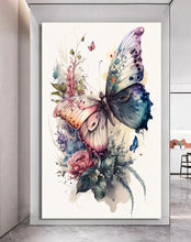 Load image into Gallery viewer, Stretched canvas wall art print – Canvas Wall Art Painting Butterfly BF027 – Small – 20x30 in (50x75 cm) – Iloski Art LLC