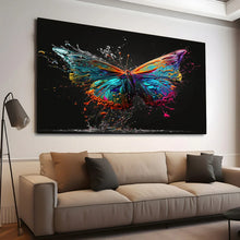 Load image into Gallery viewer, Stretched canvas wall art print – Canvas Wall Art Painting Butterfly BF076b – Small – 30x20 in (75x50 cm) – Iloski Art LLC