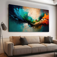 Load image into Gallery viewer, Canvas printed painting, not framed, rolled in tube, subject merkandi, abstract painting