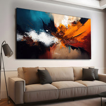 Load image into Gallery viewer, Canvas printed painting, not framed, rolled in tube, subject merkandi, abstract painting