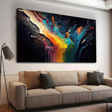 Load image into Gallery viewer, Canvas printed painting, not framed, rolled in tube, subject merkandi, abstract painting