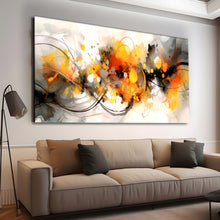 Load image into Gallery viewer, Canvas printed painting, not framed, rolled in tube, subject merkandi, abstract painting