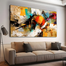 Load image into Gallery viewer, Canvas printed painting, not framed, rolled in tube, subject merkandi, abstract painting
