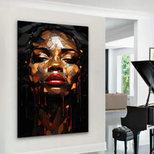 Load image into Gallery viewer, Canvas Wall Art African Woman Painting AFRW0045 - Iloski Art LLC