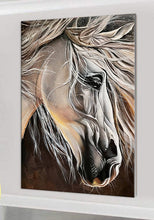 Load image into Gallery viewer, Stretched canvas wall art print – Canvas Wall Art Painting Horses HR090 – Small – 20x30 in (50x75 cm) – Iloski Art LLC