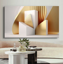 Load image into Gallery viewer, Canvas printed painting, not framed, rolled in tube, subject sandstorm, 3D ilusiion, sandcolors