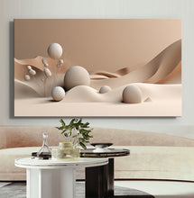 Load image into Gallery viewer, Canvas printed painting, not framed, rolled in tube, subject sandstorm, 3D ilusiion, sandcolors