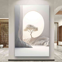 Load image into Gallery viewer, Canvas printed painting, not framed, rolled in tube, subject sandstorm, 3D ilusiion, sandcolors
