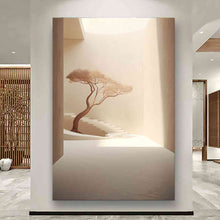 Load image into Gallery viewer, Canvas printed painting, not framed, rolled in tube, subject sandstorm, 3D ilusiion, sandcolors