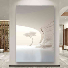 Load image into Gallery viewer, Canvas printed painting, not framed, rolled in tube, subject sandstorm, 3D ilusiion, sandcolors