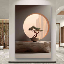 Load image into Gallery viewer, Canvas printed painting, not framed, rolled in tube, subject sandstorm, 3D ilusiion, sandcolors