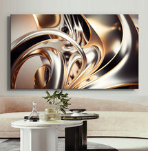 Load image into Gallery viewer, Canvas printed painting, not framed, rolled in tube, subject sandstorm, 3D ilusiion, sandcolors