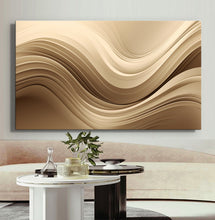 Load image into Gallery viewer, Canvas printed painting, not framed, rolled in tube, subject sandstorm, 3D ilusiion, sandcolors