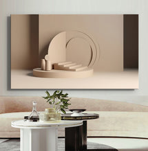 Load image into Gallery viewer, Canvas printed painting, not framed, rolled in tube, subject sandstorm, 3D ilusiion, sandcolors