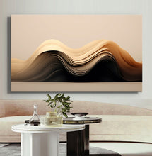Load image into Gallery viewer, Canvas printed painting, not framed, rolled in tube, subject sandstorm, 3D ilusiion, sandcolors