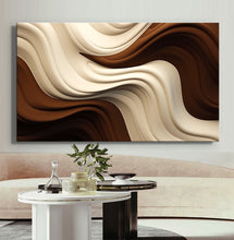 Load image into Gallery viewer, Canvas printed painting, not framed, rolled in tube, subject sandstorm, 3D ilusiion, sandcolors