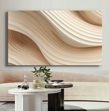 Load image into Gallery viewer, Canvas printed painting, not framed, rolled in tube, subject sandstorm, 3D ilusiion, sandcolors