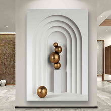 Load image into Gallery viewer, Canvas printed painting, not framed, rolled in tube, subject sandstorm, 3D ilusiion, sandcolors