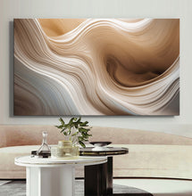 Load image into Gallery viewer, Canvas printed painting, not framed, rolled in tube, subject sandstorm, 3D ilusiion, sandcolors