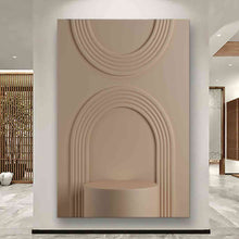 Load image into Gallery viewer, Canvas printed painting, not framed, rolled in tube, subject sandstorm, 3D ilusiion, sandcolors