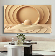 Load image into Gallery viewer, Canvas printed painting, not framed, rolled in tube, subject sandstorm, 3D ilusiion, sandcolors