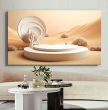 Load image into Gallery viewer, Canvas printed painting, not framed, rolled in tube, subject sandstorm, 3D ilusiion, sandcolors