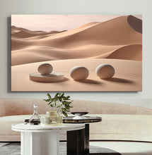 Load image into Gallery viewer, Canvas printed painting, not framed, rolled in tube, subject sandstorm, 3D ilusiion, sandcolors