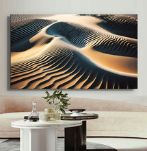 Load image into Gallery viewer, Canvas printed painting, not framed, rolled in tube, subject sandstorm, 3D ilusiion, sandcolors