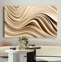 Load image into Gallery viewer, Canvas printed painting, not framed, rolled in tube, subject sandstorm, 3D ilusiion, sandcolors